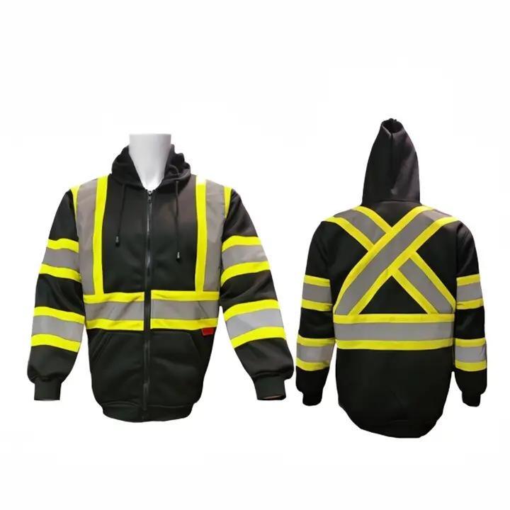 High Visibility Safety Sweaters in various colors  Class 3 safety reflective hoodie sweater ( SEE SIZE INFORMATION ON THE DESCRIPTION)