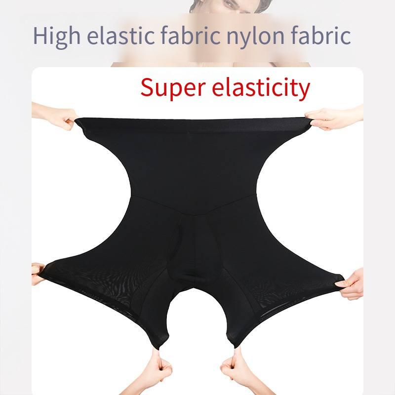 Extended High-waist panty Men Boxers Underwear High waist underwear Tighten the abdomen Bodybuilding pants Cuecas Masculinas Body Shaper