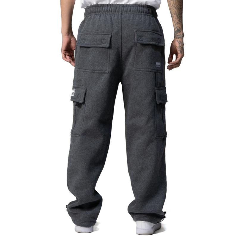 Pro Club Men's Heavyweight Fleece Cargo Pants Cotton Menswear - Ideal for Everyday Wear - Pocket, Jeans