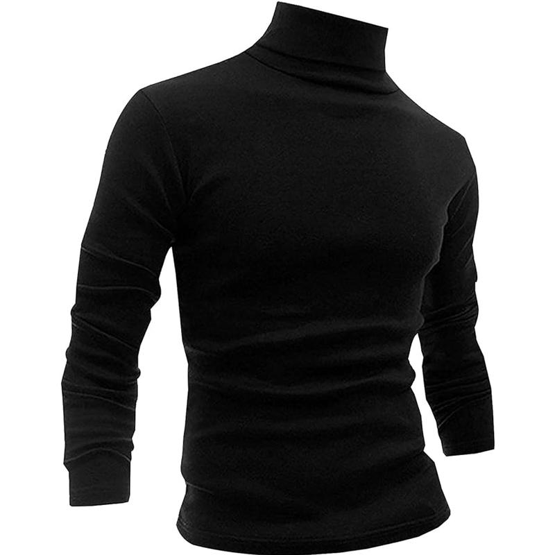 *LONGBIDA Fashion Forward Slim Fit Turtleneck Long Sleeve Pullover For Men A Casual Menswear Basic