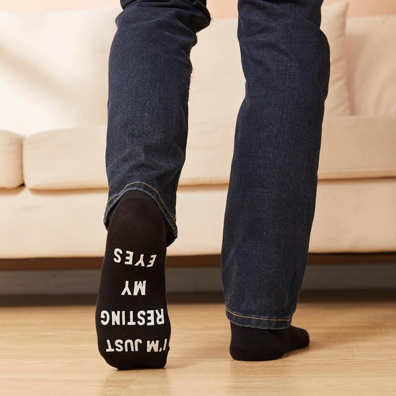 Funny Gifts for Dad Fathers Day Men Women Cute Novelty lovely Socks: Im Not Sleeping Im Just Resting My Eyes