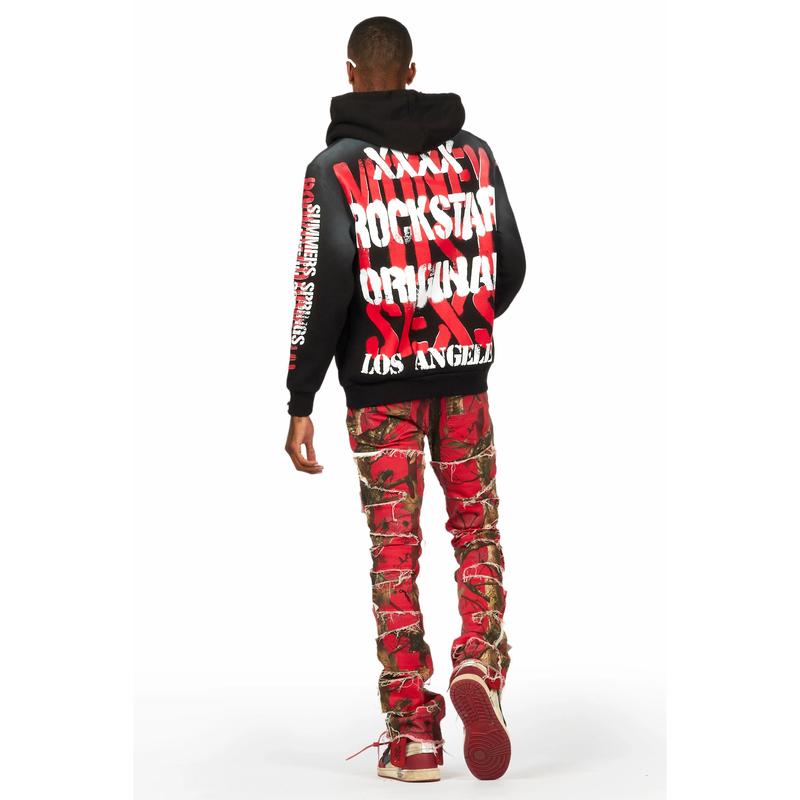 Shake Red Tree Camo Stacked Flare Jean