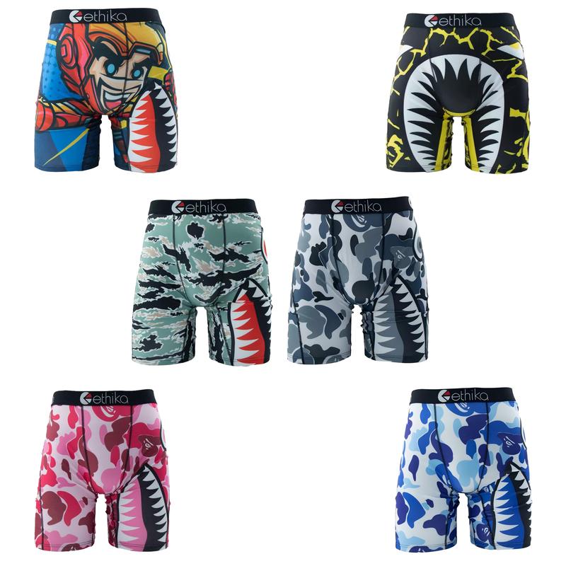 Sports briefs in trendy prints, breathable fabrics, men's sports boxer shorts and novelty underwear  men Menswear Human