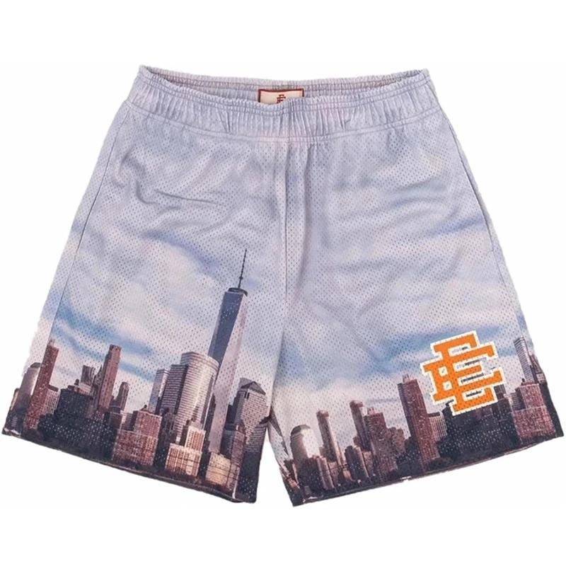 Eric Emanuel EE Basic Short NEW YORK CITY SKYLINE men's casual shorts fitness sports pants summer workout mesh shorts men Menswear Underwear