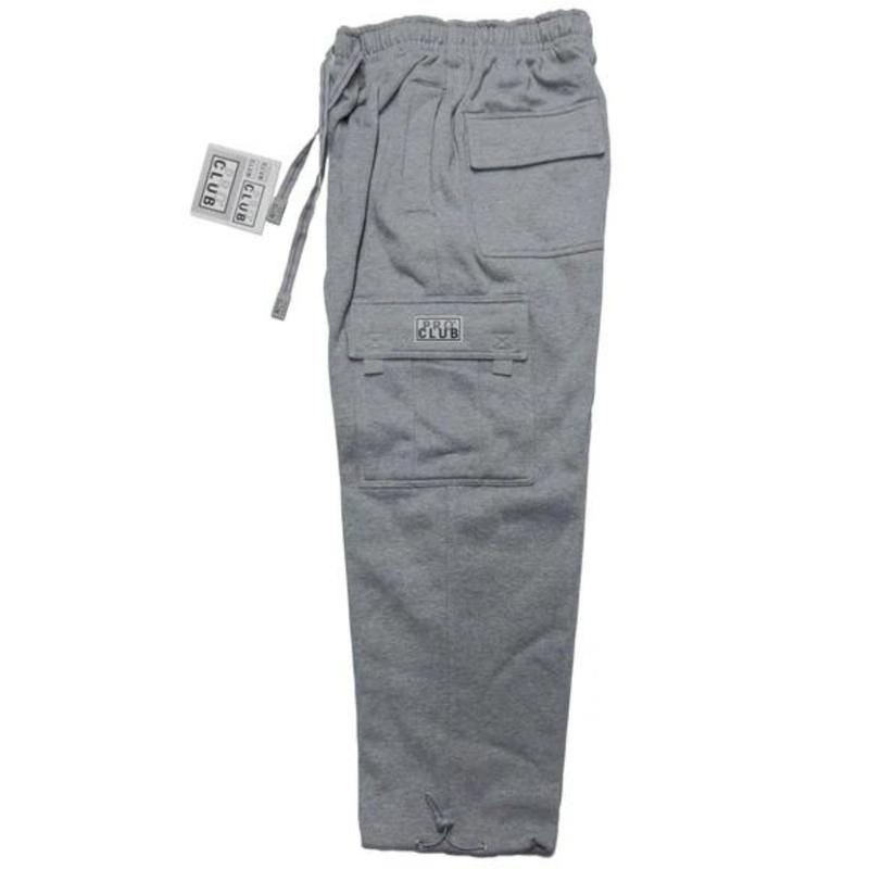 Pro Club Men's Heavyweight Fleece Cargo Pants Cotton Menswear - Ideal for Everyday Wear - Pocket, Jeans