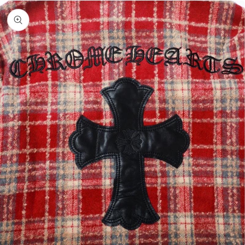 Chrome Hearts Men's Red Flannel Casual Menswear