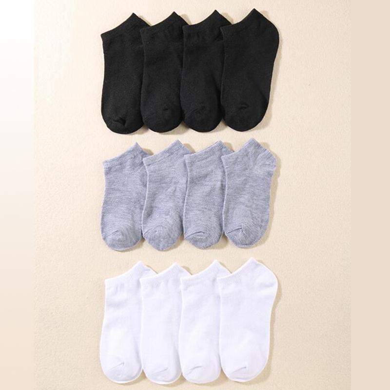 10 40 Pairs Men's Boat Socks Business Sport Sweat Absorption Mature Summer Autumn Solid Color Non Pilling Versatile Ankle Socks