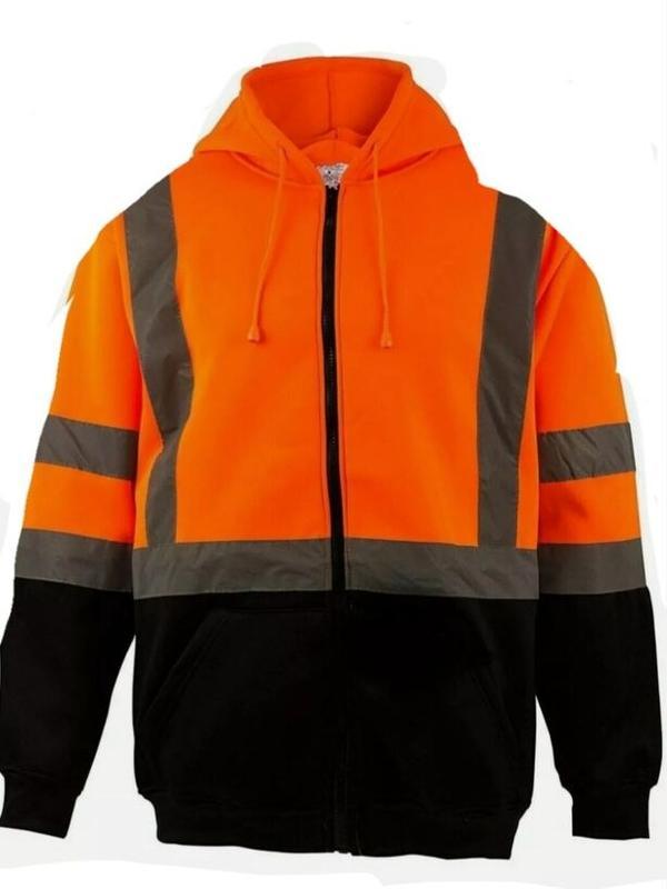 High Visibility Safety Sweaters in various colors  Class 3 safety reflective hoodie sweater ( SEE SIZE INFORMATION ON THE DESCRIPTION)