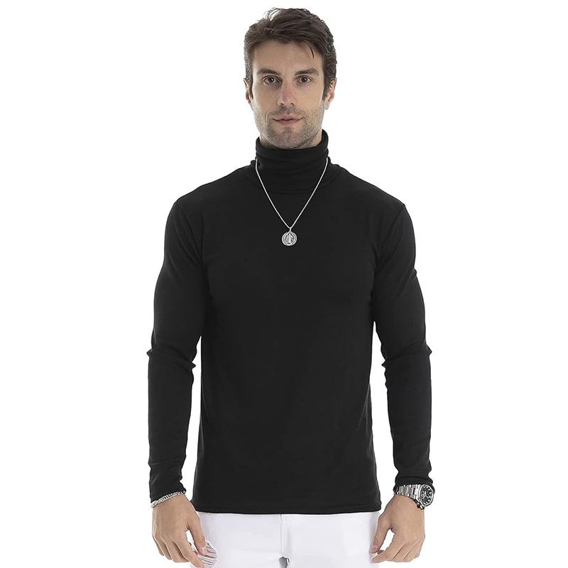 *LONGBIDA Fashion Forward Slim Fit Turtleneck Long Sleeve Pullover For Men A Casual Menswear Basic