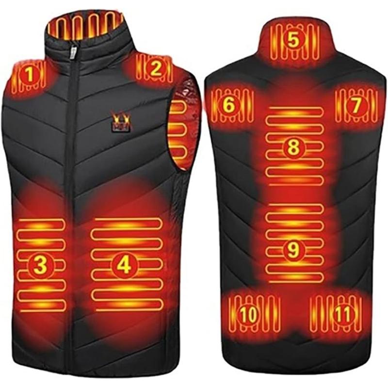 Heated Vest for Men & Women, 3 Heating Levels 11 Heating Zones, Heated Jackets for Men & Women, Sports & Outdoor Accessories, Christmas Gift