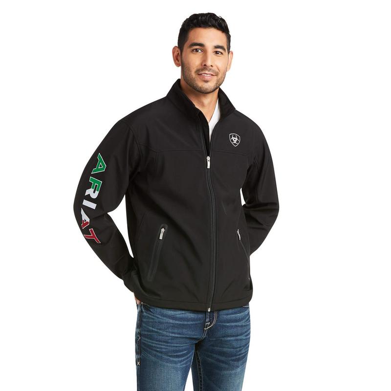 Ariat Men's New Team Softshell MEXICO Water Resistant Coat Jackets