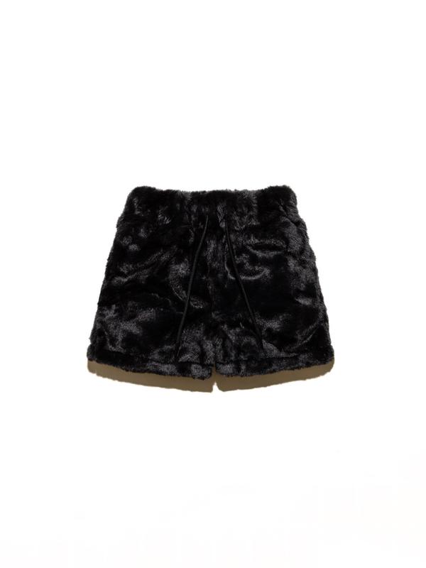 Fluffy Teddy Fur Shorts - Cozy, Fuzzy, Plush, Soft, Unisex