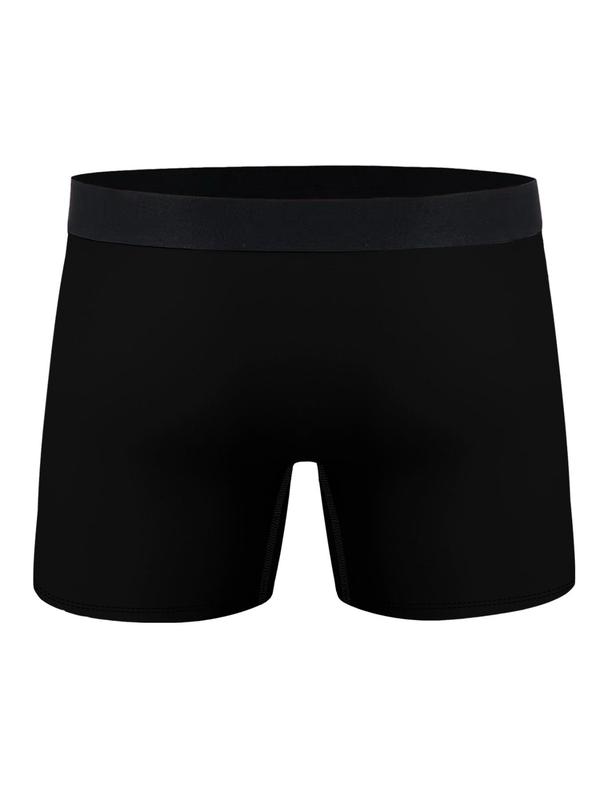 Men's Letter Print Boxer Brief, Casual Comfy Breathable Underwear for Daily Wear, Menswear for All Seasons