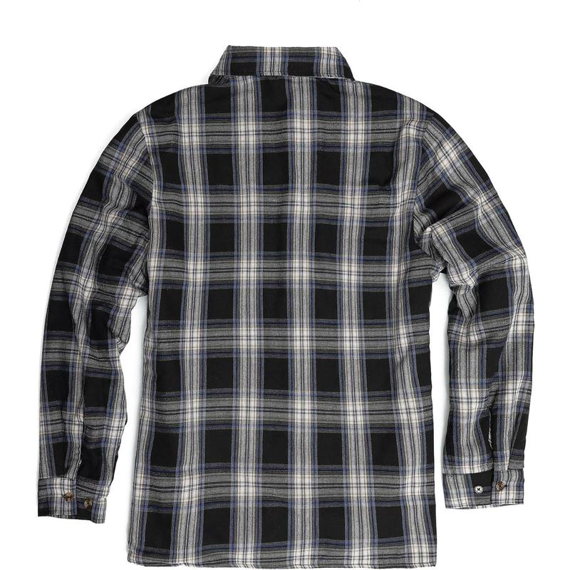 Runcati Mens Sherpa Fleece Lined Flannel Shirt Jacket Long Sleeve Button Down Plaid Winter Jacket