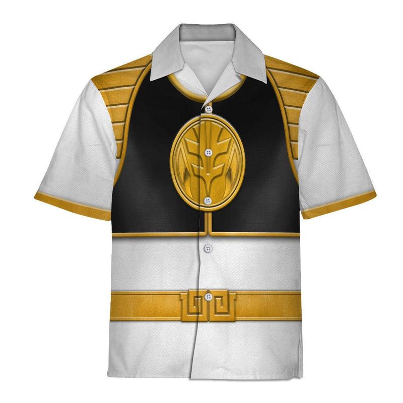 White Ranger Mighty Morphin Hoodies Sweatshirt T-shirt Hawaiian Tracksuit Halloween Cosplay