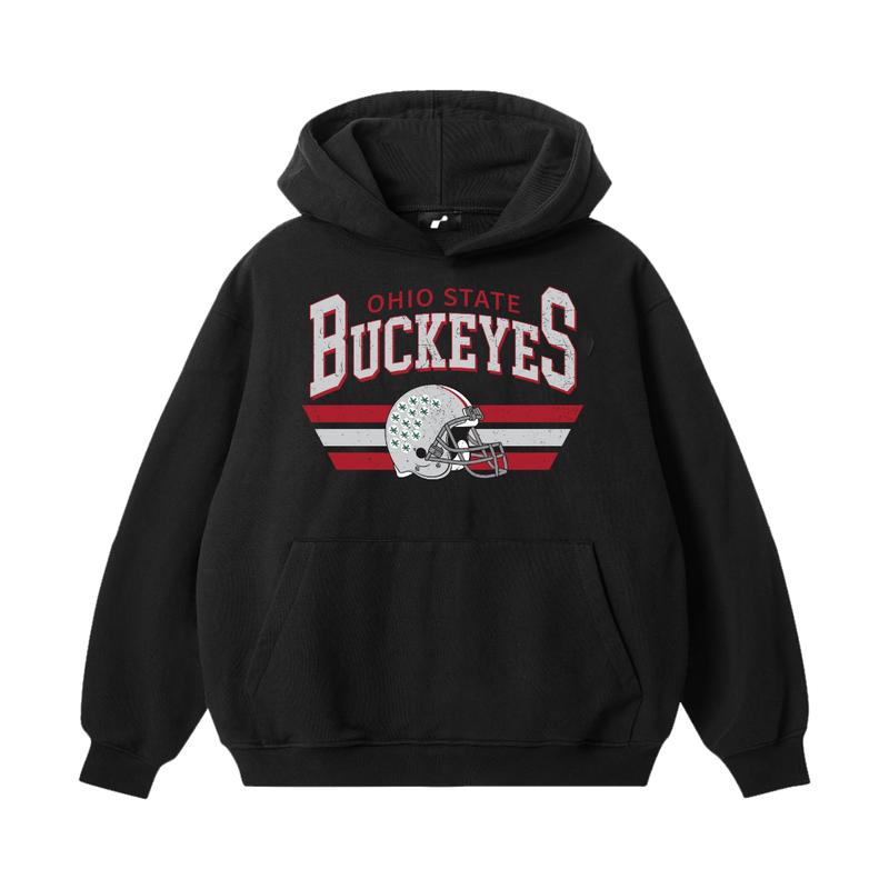 Vintage All Football Teams Black Hoodie - Unisex Classic Tee Casual Sweater Pullover Sweatshirts t shirt Sport football fan