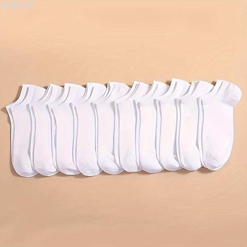 1 Or 6 Or 12 Pairs Of Unisex Solid Color Low-cut Socks, Comfy Breathable Soft Sweat Absorbent Socks For Daily And Outdoor Wearing