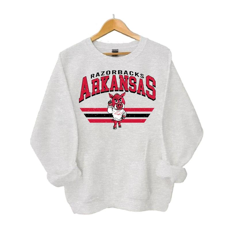 Vintage College Football Mascot Crewneck Sweatshirt, Cotton Material Classic, For Men, For Women...