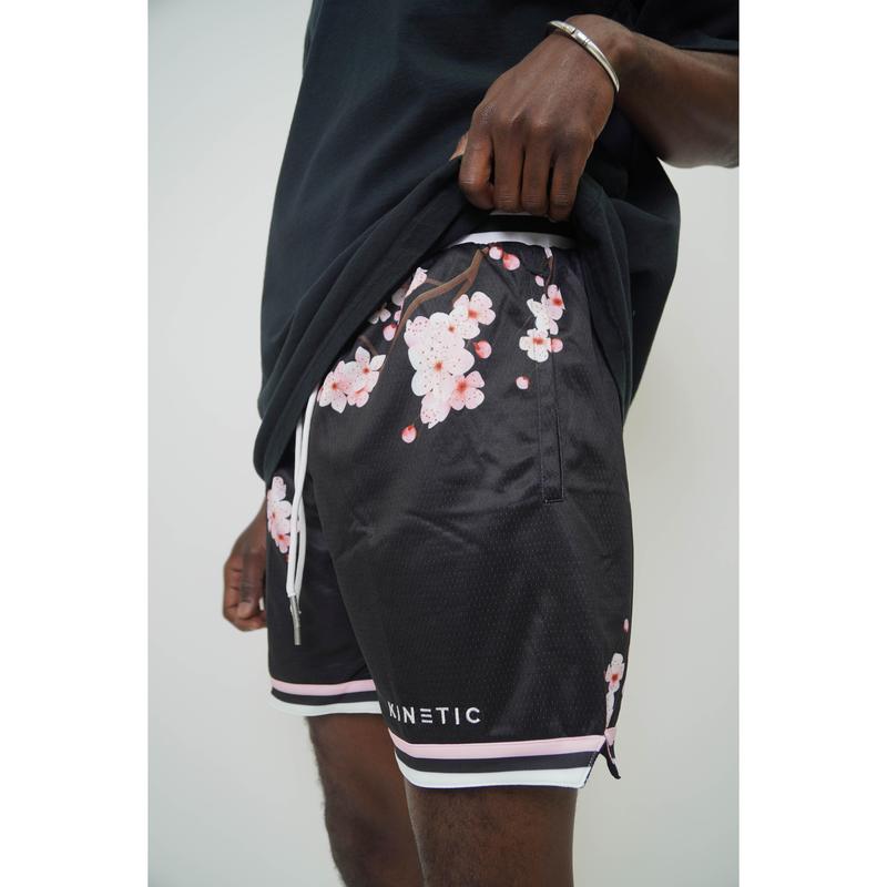 Black Cherry Blossom Active Short