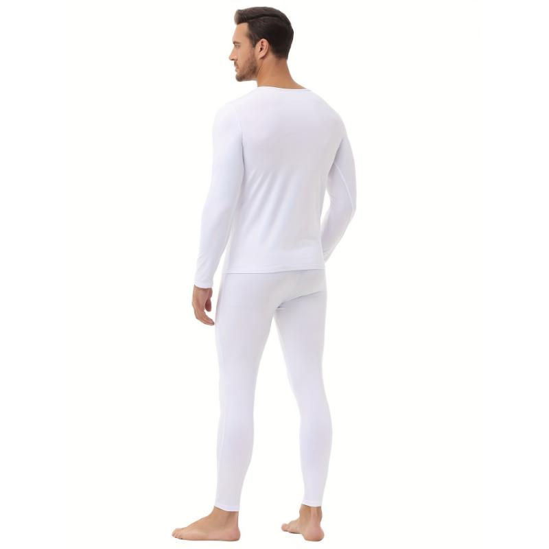 6 PCS Soft Thermal Underwear Set for Men, Warm Lined Base Layer for Cold Weather, Suitable for Autumn and Winter, Perfect for Halloween, Thanksgiving, Christmas Gifts