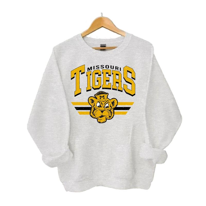 Vintage College Football Mascot Crewneck Sweatshirt, Cotton Material Classic, For Men, For Women...