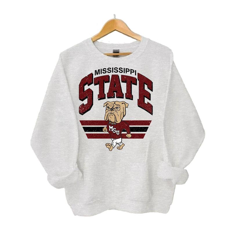 Vintage College Football Mascot Crewneck Sweatshirt, Cotton Material Classic, For Men, For Women...