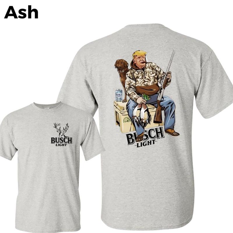 Busch Light T-Shirt - Unique Hunting Design, Unisex T-Shirt Suitable for Parties and Streetwear - Unique Fashion Outfits for Every Season Round Neck Menswear