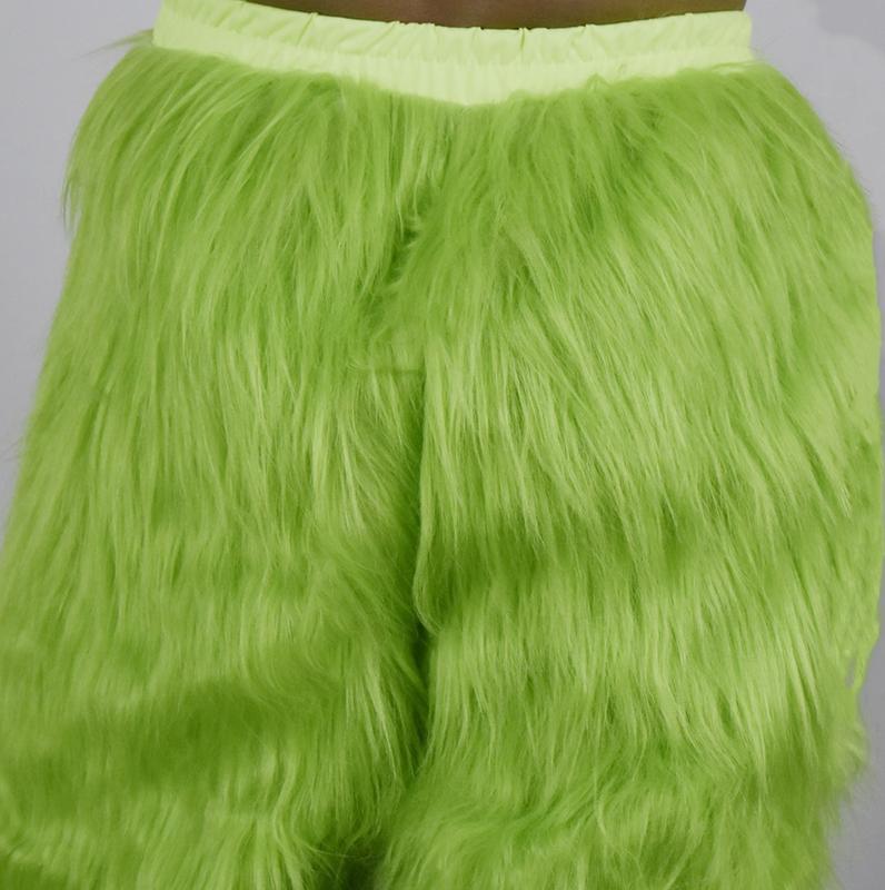 [Arrive After Halloween] European and American Christmas clothes accessories Green Monster costume party costume