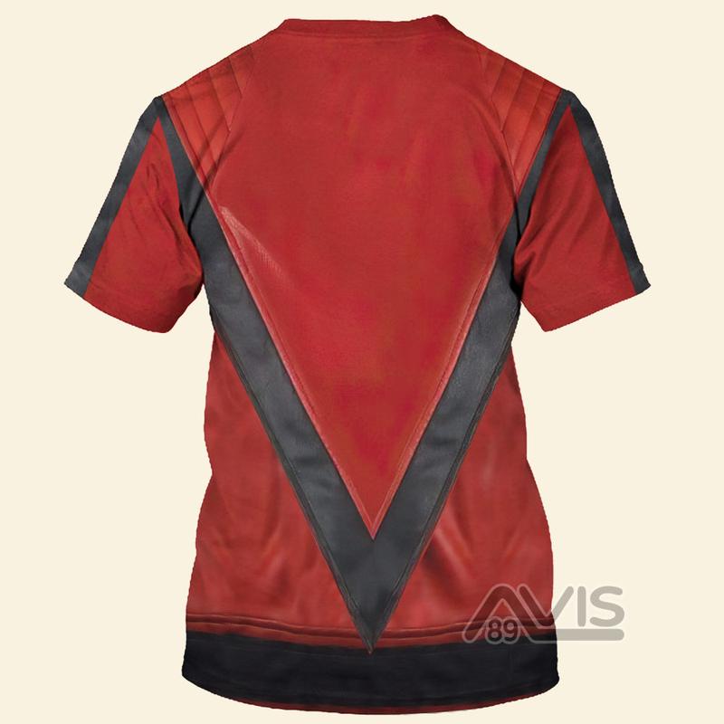 Michael Jackson Red Costume Halloween Cosplay - 3D TShirt