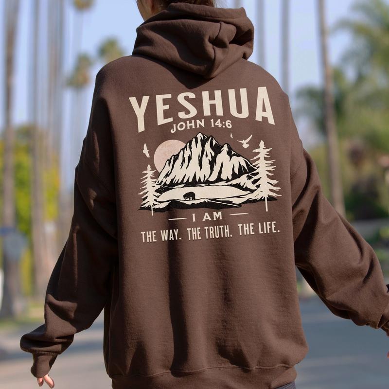 Yeshua Christian Hoodie Jesus Hoodie Christian Hoodies Christian Clothes Christian Streetwear Christian Apparel Bible Verse Christian   T-shirt, sweater and Hoodie