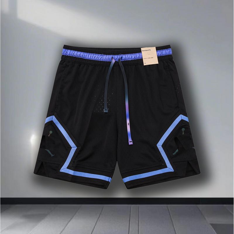 Men's Sports Basketball Shorts American Style Jor don  Black Purple Summer Breathable Casual Sports Shorts Menswear Pants