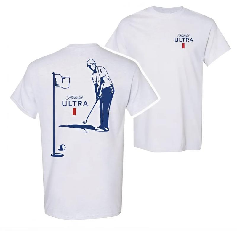 Michelob Ultra Golfing Shirt, Beer Drinking Shirt, Coors Graphic Tee, Bonfire Shirt, men and women shirts Classic Cotton