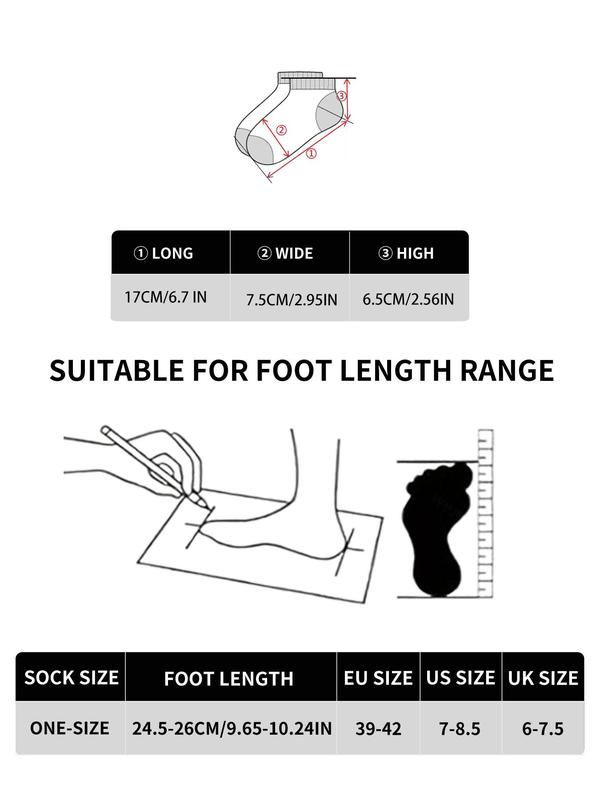 Men's Striped Pattern Anti-slip  Ankle Socks, Casual Comfortable Breathable Socks for Daily Wear, Women's Socks for All Seasons