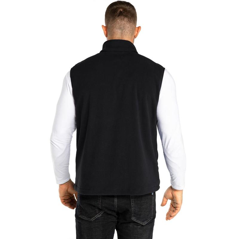 33,000ft Men's Fleece Vest, Lightweight Warm Zip Up Polar Vests Outerwear with Zipper Pockets, Sleeveless Jacket for Winter