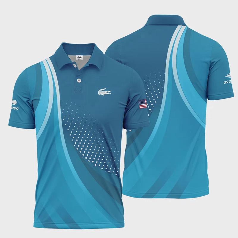 Tennis Blue Gradiend US Open Tennis Lacoste Polo Shirt Style Classic