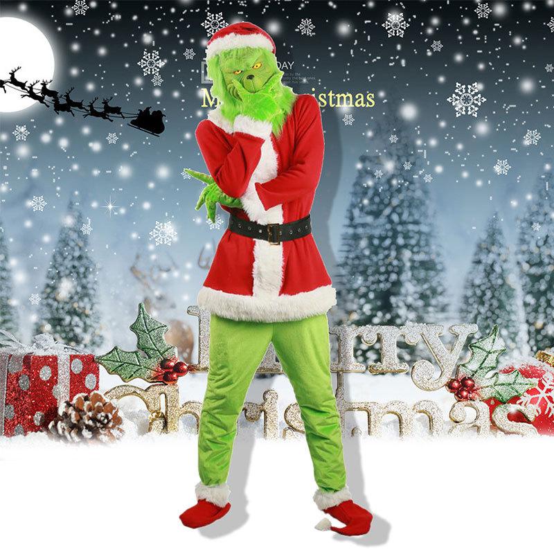 [Arrive After Halloween] European and American Christmas clothes accessories Green Monster costume party costume