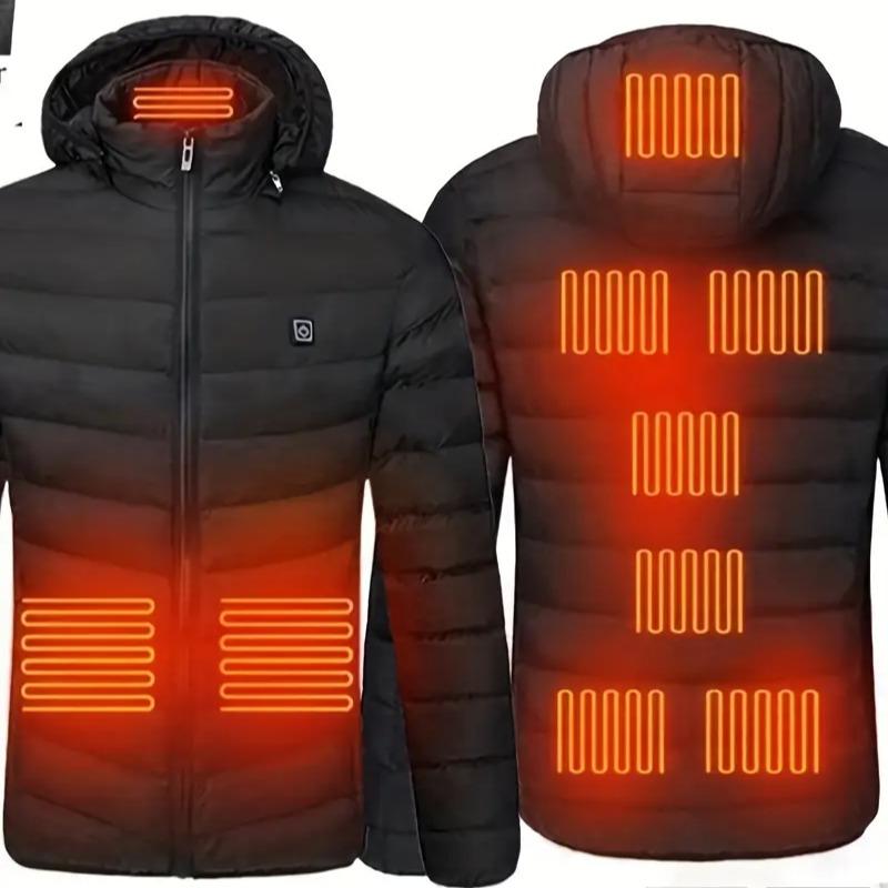 Lightweight Warm Heating Coat, Casual Quilted Jacket For Fall Winter, Excluding [Battery And Power Bank Not Included]