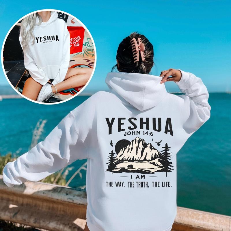 Yeshua Christian Hoodie Jesus Hoodie Christian Hoodies Christian Clothes Christian Streetwear Christian Apparel Bible Verse Christian   T-shirt, sweater and Hoodie