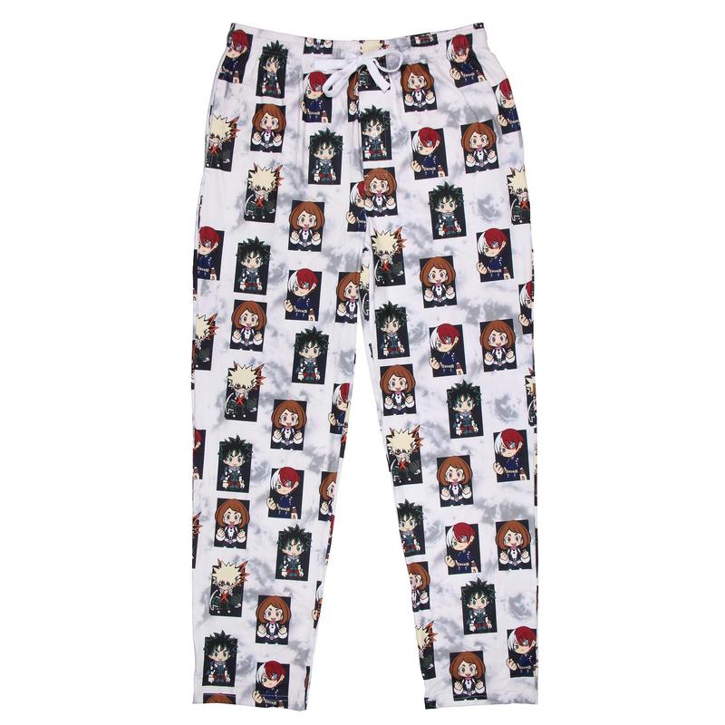 My Hero Academia Men's Pajama Pants Izuku Midorya Bakugo Shoto Todoroki Ochaco Uraraka Manga Anime Sleep Pants