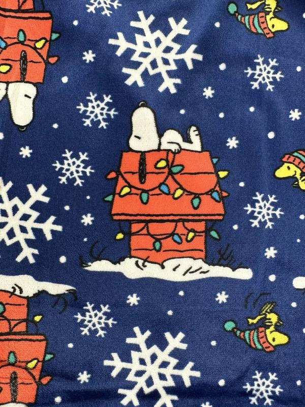 Peanuts Christmas Pajama Lounge Pants SSSnoopyyyy0  Woodstock Soft Men’s XL Blue NEW