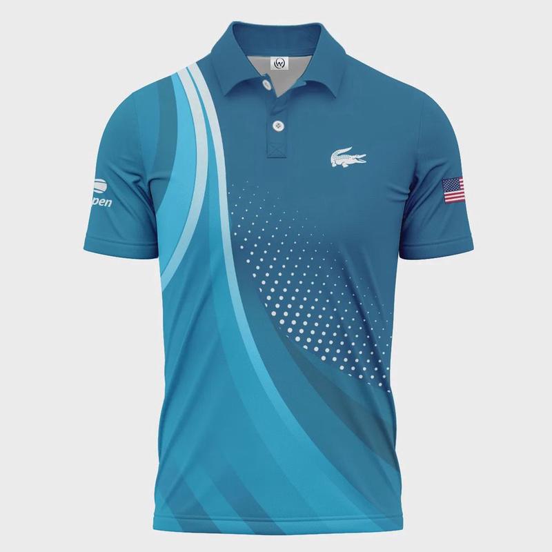 Tennis Blue Gradiend US Open Tennis Lacoste Polo Shirt Style Classic