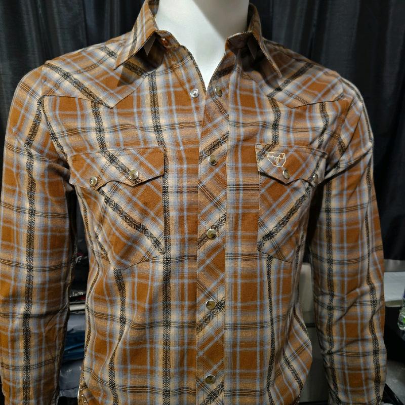 Gallo D Oro Western Shirt Top Fashion Menswear Long Sleeve Man