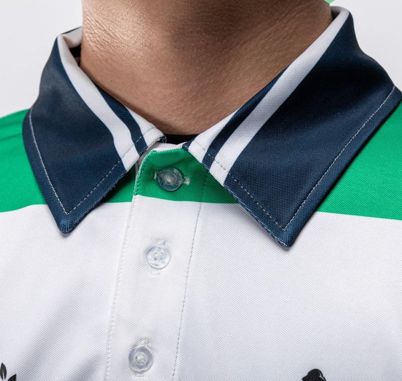 2024 Masters by Peter Millar Course Design Performance Tech Golf Polo Shirt, Logo All Over Print, Fan Gift Navy