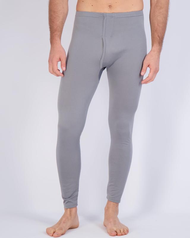 Real Essentials 4 Piece: Men's Thermal Underwear Sets - Long Sleeve Top & Bottom Fleece Long Johns (Available in Big & Tall)