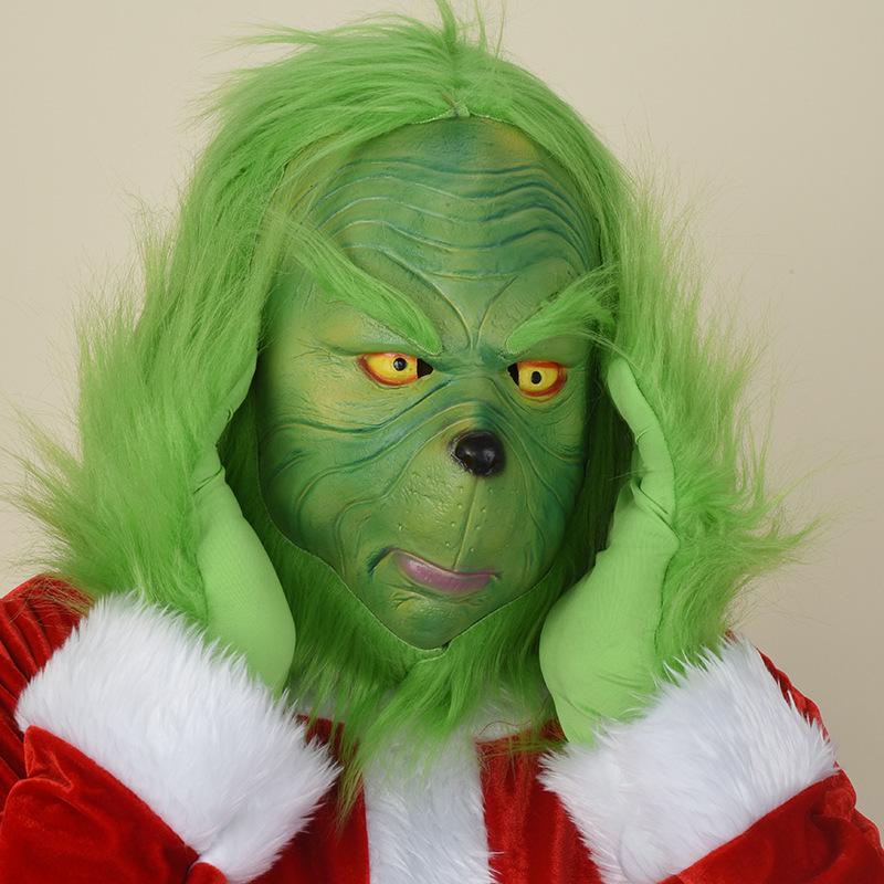 [Arrive After Halloween] European and American Christmas clothes accessories Green Monster costume party costume