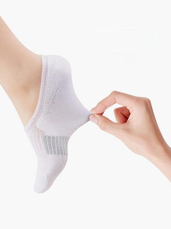 Men's Striped Pattern Anti-slip  Ankle Socks, Casual Comfortable Breathable Socks for Daily Wear, Women's Socks for All Seasons