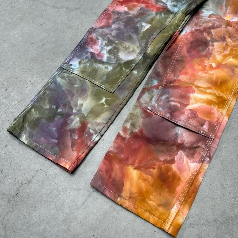 UTILITY DICKIES -  Tiedye, hand made, Pants Menswear, Man