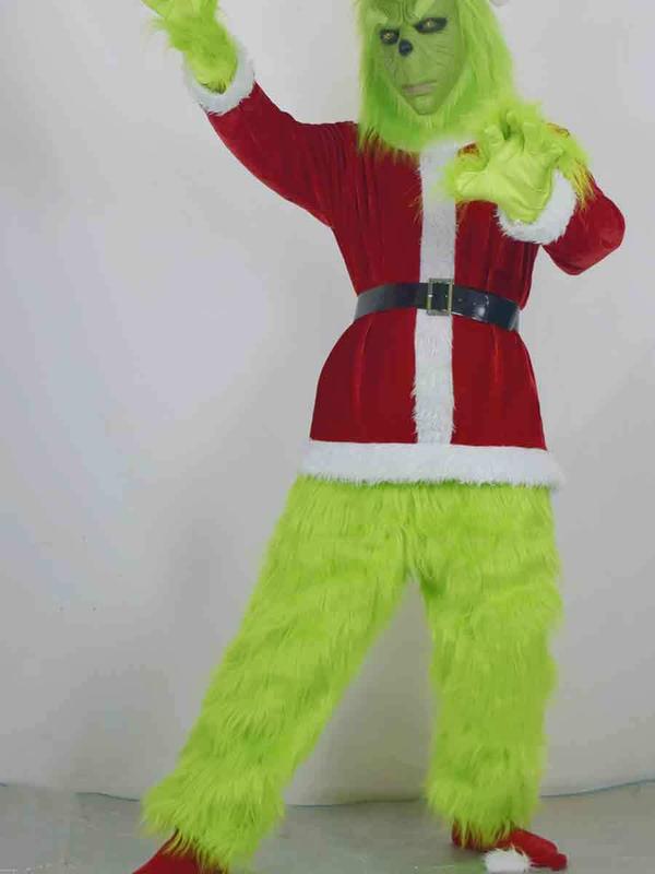 [Arrive After Halloween] European and American Christmas clothes accessories Green Monster costume party costume