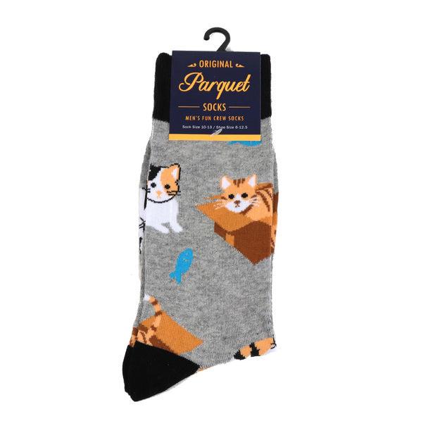 Men's Socks - Cat In The Box Novelty Socks