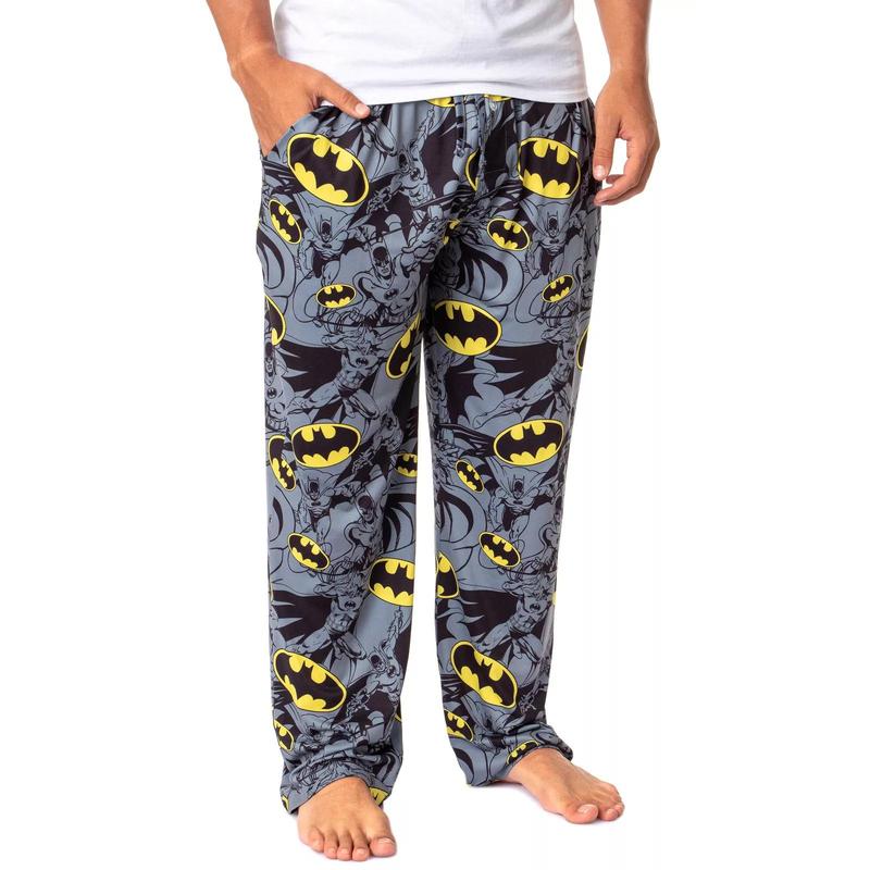 Bat man Unisex Bat Symbol Icon Retro Sleep Pajama Pants, Unisex Pants, Christmas Gift for Her, XS-5XL